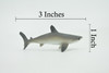 Shark, Bull Shark, High Quality, Rubber Fish, Hand Painted, Realistic, Toy Figure, Model, Replica, Kids, Educational, Gift,      3"     IM02 B228