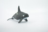 Whale, Orca, Killer Whale, Marine Mammal, Soft Rubber,  Animal, Realistic, Figure, Model, Replica, Toy, Kids, Educational, Gift,        5 1/2"      CWG304 B111