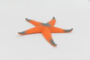Starfish, Orange Sea Star, Ocean, Sea Life, Plastic Figure, Model, Realistic Replica, Educational, Figurine, Animal, Life Like, Gift,     4"    F6019 B378