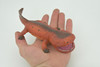 Koolasuchus Cleelandi, Red, Prehistoric Amphibian, Museum Quality, Hand Painted, Realistic, Rubber, Animal, Figure, Model, Toy, Kids, Educational, Gift  8"  CH729 BB177