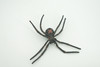 Spider, Black Widow, Latrodectus, High Quality, Hand Painted, Hard Rubber, Insect, Realistic, Figure, Model, Replica, Toy, Kids, Educational, Gift,     4"   CH290 BB179