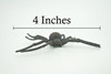 Spider, Black Widow, Latrodectus, High Quality, Hand Painted, Hard Rubber, Insect, Realistic, Figure, Model, Replica, Toy, Kids, Educational, Gift,     4"   CH290 BB179