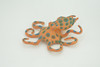 Octopus, Blue-ringed octopuses, Octopodes, Octopoda,Museum Quality, Hand Painted, Hard Rubber, Realistic, Model, Replica, Kids, Educational, Gift,   4 1/2"  CH299 BB181