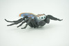 Peacock Spider, Jumping Spiders, Maratus, Museum Quality, Hand Painted, Realistic, Rubber, Insect, Figure, Model, Toy, Kids, Educational, Gift    4 1/2"    CH300 BB181