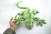 Lizard, Reptiles, Iguana, Green, Herbivorous lizards, Hand Made in Thailand, Stuffed Reptile, Plush Toy, Kids, Educational, Gift,        30"