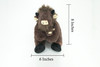 Buffalo with Baby, Plush Animal, Soft, Stuffed, Toy, Educational, Realistic Bison Design, Figure, Lifelike, Replica, Gift,        8"     PK04 B500