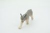 Lynx, Hand Painted, Gray, Educational, Rubber Cat, Realistic Figure, Lifelike Model, Figurine, Replica, Gift,      2 3/4"    SF20 B31   