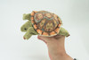 Turtle Finger Puppet, Very Nice Plush Tortoise, Stuffed Reptile, Educational, Realistic, Lifelike Model, Gift,    6 1/2"   FM10 B235