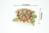 Turtle Finger Puppet, Very Nice Plush Tortoise, Stuffed Reptile, Educational, Realistic, Lifelike Model, Gift,    6 1/2"   FM10 B235