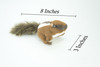 Chipmunk Finger Puppet, Very Nice Plush Striped Squirrel, Stuffed Animal, Educational, Realistic, Lifelike, Gift,   8"  FM22 B236