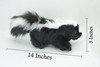 Skunk Hand Puppet, Full Body, Very Nice Plush Skunk, Stuffed Animal, Educational, Realistic, Lifelike, Gift,    14"   FM35 B413