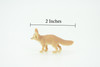 Fennec Fox, Vulpes zerda, Desert Fox, Hand Painted, Educational, Rubber, Realistic Figure, Lifelike Model, Replica, Gift,    2"   SF22 B45