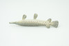 Alligator Gar, Gator Gar, Alligator Pike, Gar Pike, Hand Painted, Educational, Rubber Fish, Realistic Figure, Lifelike, Gift,    3 1/2"    SF39 B15
