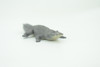 American Alligator, Alligator mississippiensis, Hand Painted, Educational, Rubber Reptile, Realistic Figure, Lifelike, Gift,    4"    SF40 B15 