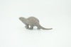 River Otter, Lontra canadensis, Hand Painted, Educational, Rubber Animal, Realistic Figure, Lifelike, Gift,    3 1/4"    SF45 B15 