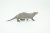 River Otter, Lontra canadensis, Hand Painted, Educational, Rubber Animal, Realistic Figure, Lifelike, Gift,    3 1/4"    SF45 B15 