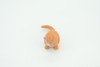 House Cat,  Orange Tabby, Marmalade Cat, Rubber, Hand Painted, Realistic, Figure, Model, Replica, Toy, Kids, Educational, Gift,    2"   SF70 B16