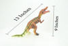 Allosaurus, Different Lizard, Jurassic Dinosaur, Hand Painted, Educational, Soft Rubber,  Lifelike Model, Figurine, Replica, Gift,    13"   AR09 B304 