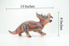 Spinops, Spinops Sternberg, Cretaceous Dinosaur, Hand Painted, Educational, Soft Rubber, Lifelike Model, Gift,    13"   AR03 B300 