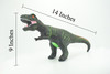 Tyrannosaurus Rex, T Rex, Cretaceous Dinosaur, Hand Painted, Educational, Soft Rubber, Lifelike Model, Figurine, Replica, Gift,    14"   AR05 B303 