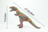 Tyrannosaurus Rex, T Rex, Cretaceous Dinosaur, Hand Painted, Educational, Soft Rubber, Lifelike Model, Figurine, Replica, Gift,    15"   AR06 B303 