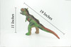 Carnotaurus, Horned Carnivore, Cretaceous Dinosaur, Hand Painted, Educational, Soft Rubber, Lifelike Model, Gift,    19"   AR15 B310 
