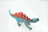 Stegosaurus, Plate-backed Dinosaur, Jurassic, Hand Painted, Educational, Soft Rubber, Lifelike Model, Gift,    18"   AR16 B310 