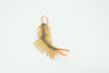 Centipede, Brown, Predatory arthropods, Hand Painted, Rubber Insect, Educational, Realistic Figure, Lifelike Model, Gift,    7"    AR20 B329