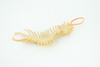 Centipede, Brown, Predatory arthropods, Hand Painted, Rubber Insect, Educational, Realistic Figure, Lifelike Model, Gift,    7"    AR20 B329
