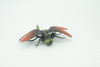 Dragonfly, Green and Red, Emerald Dragonflies, Hand Painted, Rubber Insect, Educational, Realistic Figure, Lifelike Model, Gift,   5"  AR24 B329