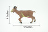 Goat, Domestic Goat, Educational, Hand Painted, Plastic Animal, Realistic, Toy Figure, Model, Replica, Kids, Gift,      5"   WR20 B233