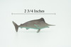 Swordfish, Broadbills, Billfish, Rubber Fish, Realistic Toy Figure, Model, Replica, Kids, Hand Painted, Educational, Gift,    2 3/4"   F583 B34