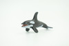 Orca, Killer Whale, Very Nice Plastic Animal, Educational, Toy, Kids, Realistic Figure, Lifelike Model, Figurine, Replica, Gift,   2 3/4"    F7045 B67