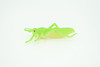 Grasshopper, Very Nice Rubber Insect, Educational, Realistic Hand Painted, Figure, Lifelike Model, Figurine, Replica, Gift,     2 1/2"   US23 B44