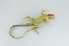 Iguana, High Quality, Hand Painted, Hard Rubber Lizard, Realistic Reptile, Toy Figure, Model, Replica, Kids, Educational, Gift,    15"    IM14 B654