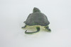 Snapping Turtle, Hand Painted, High Quality, Hard Rubber Turtle,  Realistic Reptile, Toy Figure, Model, Replica, Kids, Educational, Gift,    6"   IM15 B657