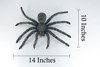 Tarantula Spider, Jumbo, Hand Painted, High Quality, Hard Rubber Spider, Realistic Insect, Toy Figure, Model, Replica, Kids, Educational, Gift,    14"   IM22 B656