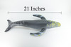 Humpback Whale, Jumbo, Hand Painted, High Quality, Soft Rubber Whale, Realistic, Toy Figure, Model, Replica, Kids, Educational, Gift,    21"   IM24 B658