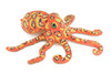 Orange Stuffed Octopus Toy