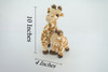 Giraffe with Baby, Very Cute Plush Animal, Soft, Stuffed Toy, Educational, Realistic, Beautiful Design, Figure, Lifelike, Replica, Gift,     10"   RI64 B660