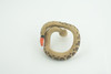RattleSnake Bracelet, Snake Wrist Band, Plastic, Reptile, Educational, Realistic, Beautiful Design, Figure, Lifelike, Replica, Gift,     3"   RI68 B663 