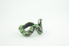 Green Boa Snake Bracelet, Snake Wrist Band, Plastic Reptile, Educational, Realistic, Beautiful Design, Figure, Lifelike, Replica, Gift,     3"   RI70 B663 