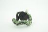Green Boa Snake Bracelet, Snake Wrist Band, Plastic Reptile, Educational, Realistic, Beautiful Design, Figure, Lifelike, Replica, Gift,     3"   RI70 B663 
