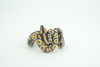 Yellow Boa Snake Bracelet, Snake Wrist Band, Plastic Reptile, Educational, Realistic, Beautiful Design, Figure, Lifelike, Replica, Gift,     3"   RI71 B663 