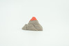 Volcano, Very Nice Rubber Design, Educational, Realistic, Hand Painted, Diorama Figure, Lifelike Model, Gift,   2 Inches.    SF80 B224