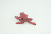 Red and black striped frog, Hand Painted, Educational, Rubber Amphibian, Realistic Figure, Lifelike, Toys, Kids, Gift,      2 Inches.  CWG312 B48  