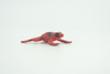 Red and black striped frog, Hand Painted, Educational, Rubber Amphibian, Realistic Figure, Lifelike, Toys, Kids, Gift,      2 Inches.  CWG312 B48  