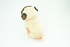 Pug Dog, Stuffed Animal Sitting, Plush Puppy, K9, Canine, Cute, Realistic Figure, Educational, Toy, Kids, Gift, 6 1/2 Inches, WR30 BB227