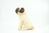 Pug Dog, Stuffed Animal Sitting, Plush Puppy, K9, Canine, Cute, Realistic Figure, Educational, Toy, Kids, Gift,    6 1/2 Inches,   WR30 BB227