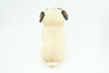 Pug Dog, Stuffed Animal Sitting, Plush Puppy, K9, Canine, Cute, Realistic Figure, Educational, Toy, Kids, Gift,    6 1/2 Inches,   WR30 BB227